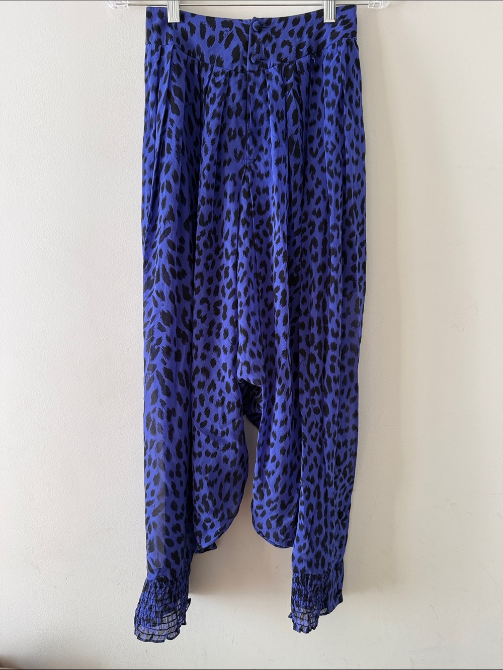 Temperley London purple Leopard-Print Wide-Leg harem Pants